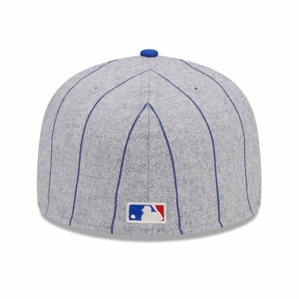 Chicago Cubs Pinstripe Grey Chicago 5950 Fitted Cap