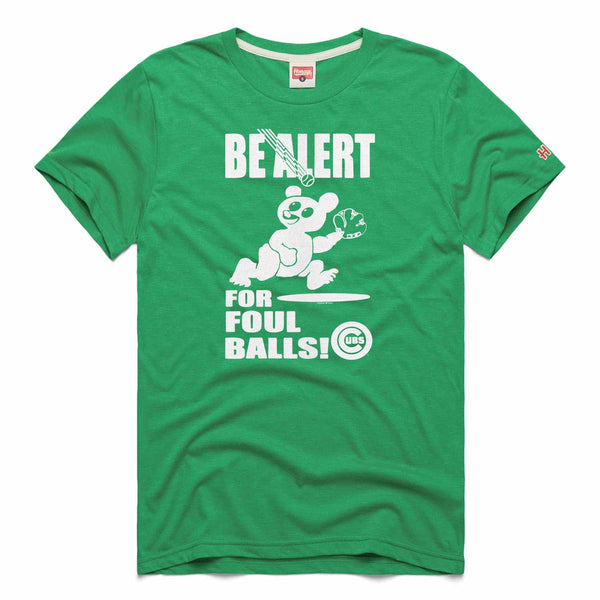 Chicago Cubs Wrigley Field Homage Be Alert For Foul Balls T Shirt