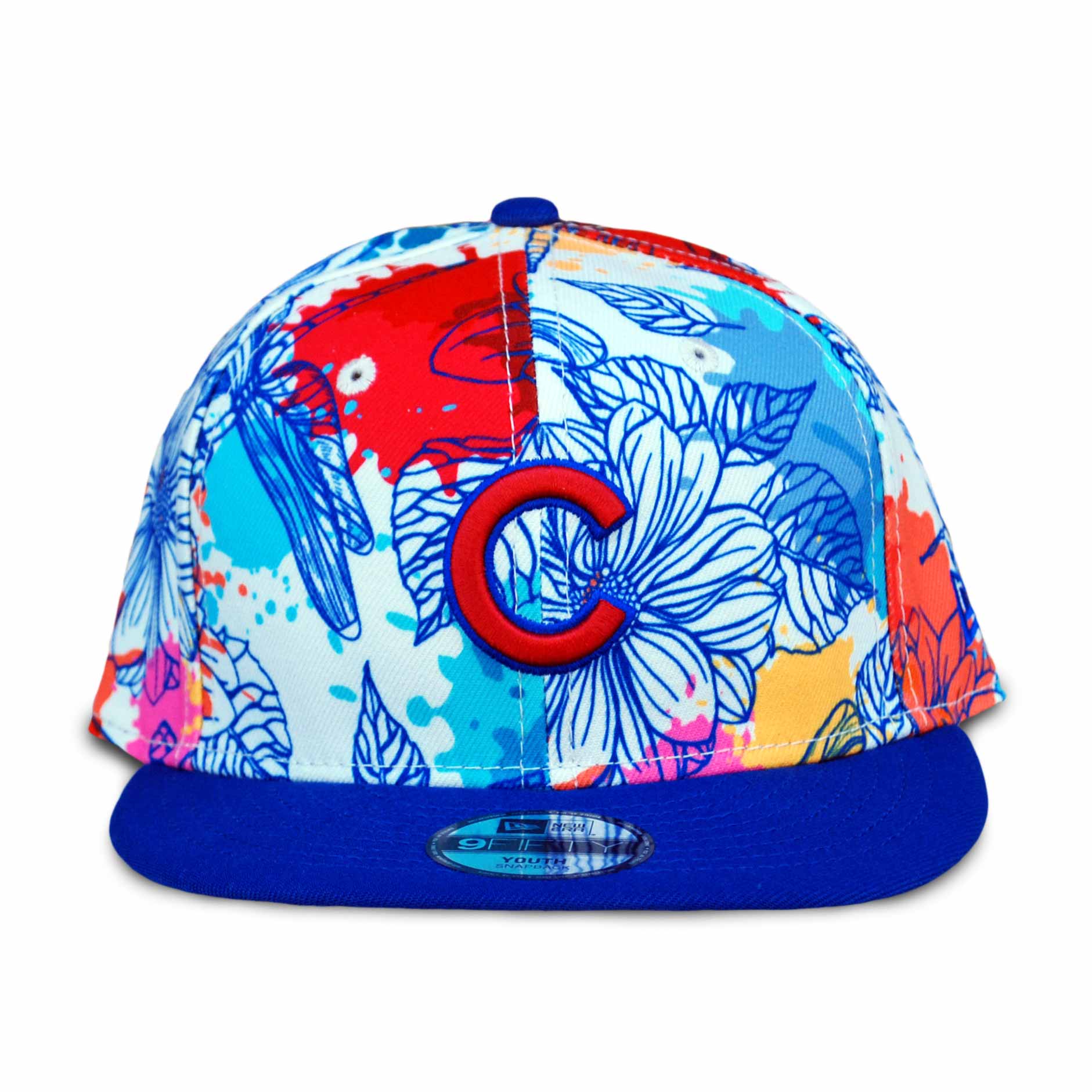 Baseball Floral Cubs Hat Chicago Cubs Youth Dragonfly 9FIFTY