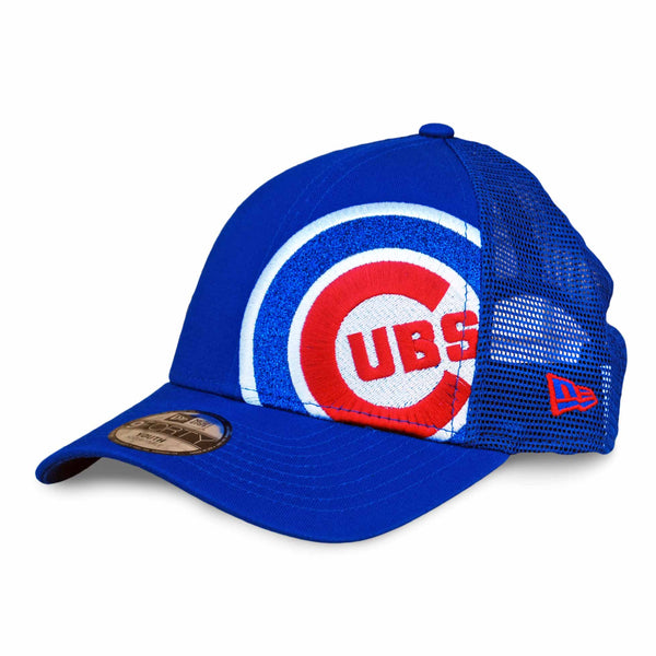 Chicago Cubs Youth Girls 940 Sparkle Logo Trucker Cap