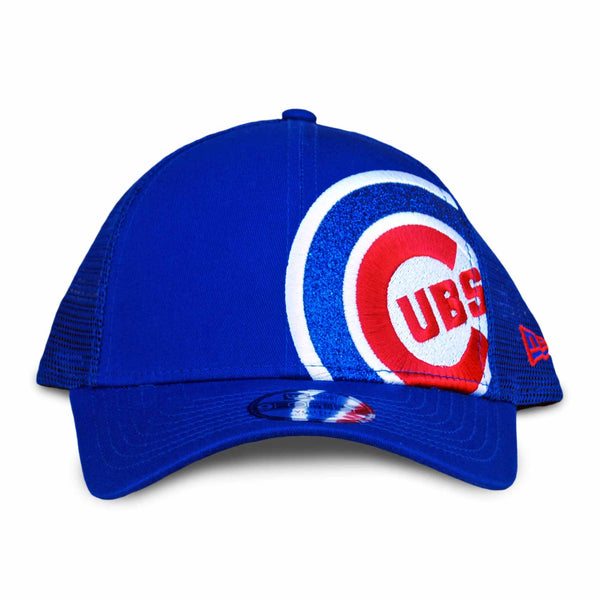 Chicago Cubs Youth Girls 940 Sparkle Logo Trucker Cap