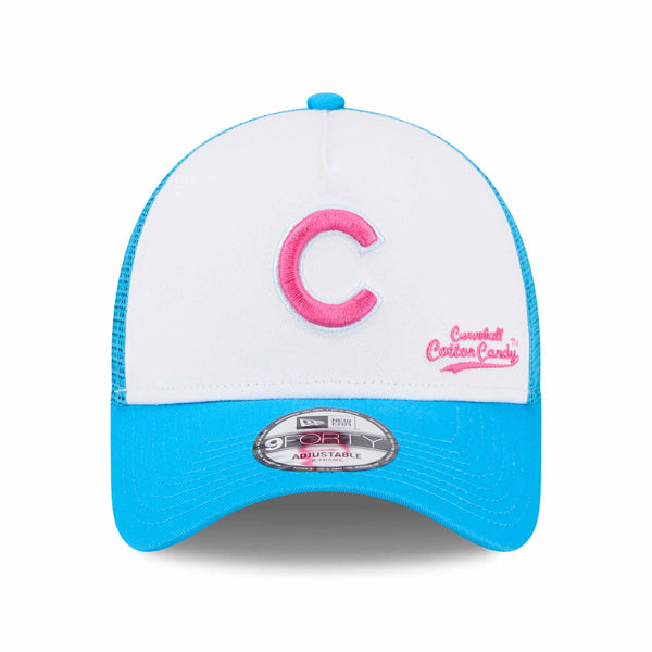 Chicago Cubs New Era Big League Chew 2024 9FORTY Mesh Trucker Cap