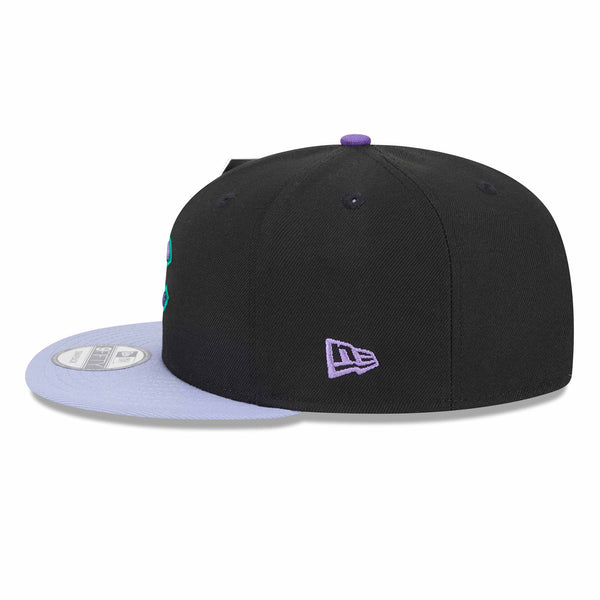 Chicago Cubs New Era Big League Chew 2024 9FFIFTY Black Purple Snap Back Cap