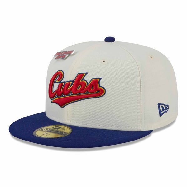 Chicago Cubs New Era Big League Chew 2024 59FIFTY White Royal Fitted Cap