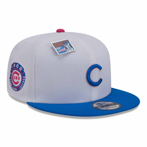 Chicago Cubs New Era Big League Chew 2024 9FFIFTY White Blue Snap Back Cap
