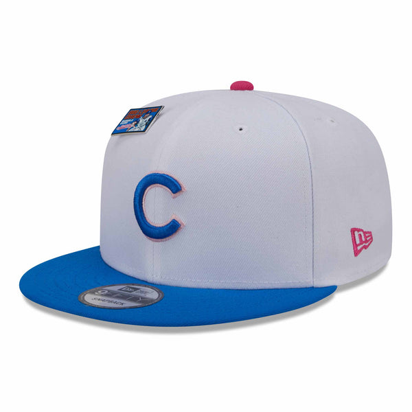 Chicago Cubs New Era Big League Chew 2024 9FFIFTY White Blue Snap Back Cap