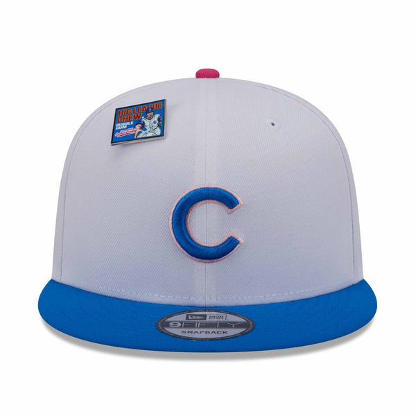 Chicago Cubs New Era Big League Chew 2024 9FFIFTY White Blue Snap Back Cap