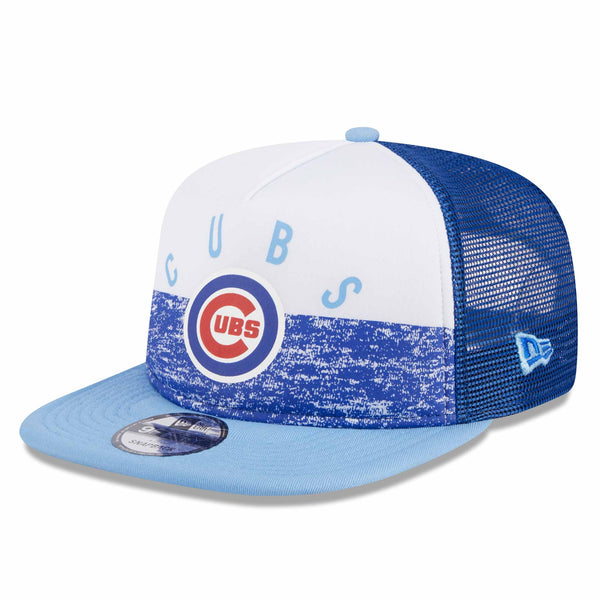 New Era Men's New Era Royal Chicago Cubs 9FIFTY A-Frame Trucker Snapback Hat New Era Men's New Era Royal Chicago Cubs 9FIFTY A-Frame Trucker Snapback Hat