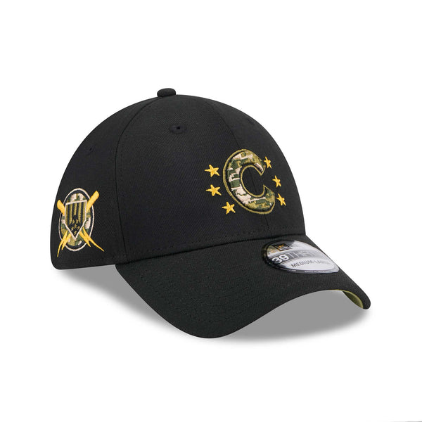 Chicago Cubs 2024 Armed Forces Day 39THIRTY Stretch Fit Cap
