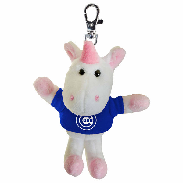 Chicago Cubs Stuffed Unicorn Keychain