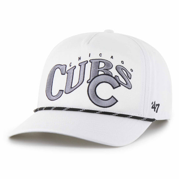 Chicago Cubs White Wave Speckle Hitch Adjustable Cap