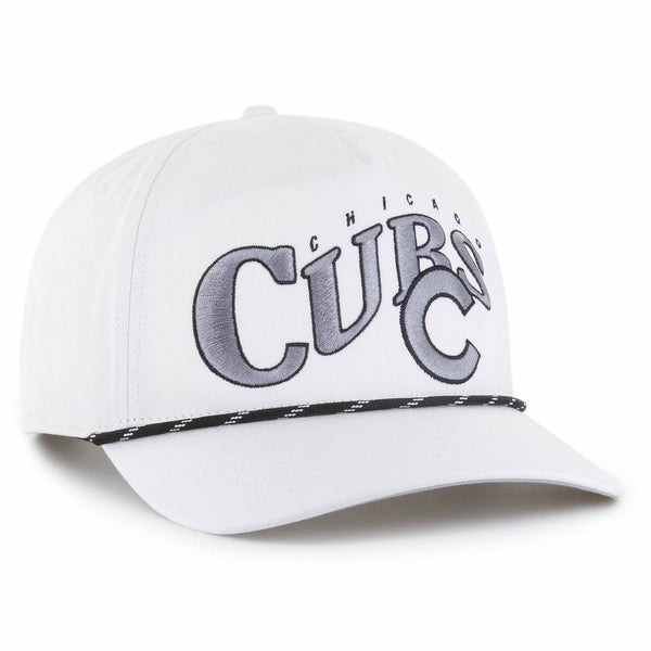 Chicago Cubs White Wave Speckle Hitch Adjustable Cap