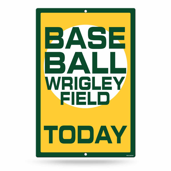 Wrigley Field Baseball Today 12 x 18 Sign