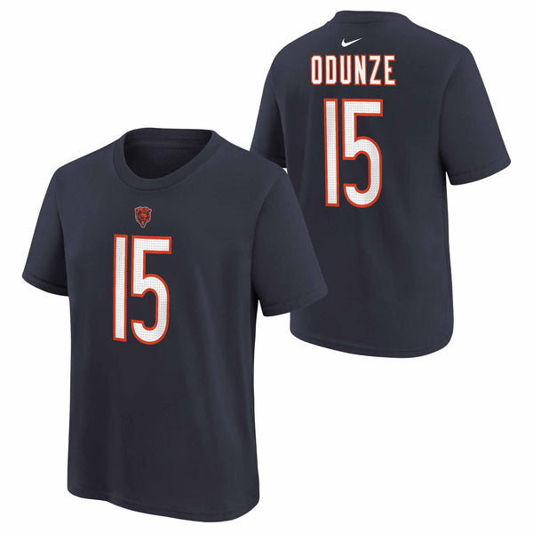 Chicago Bears Youth Rome Odunze Nike Fuse Name & Number T Shirt