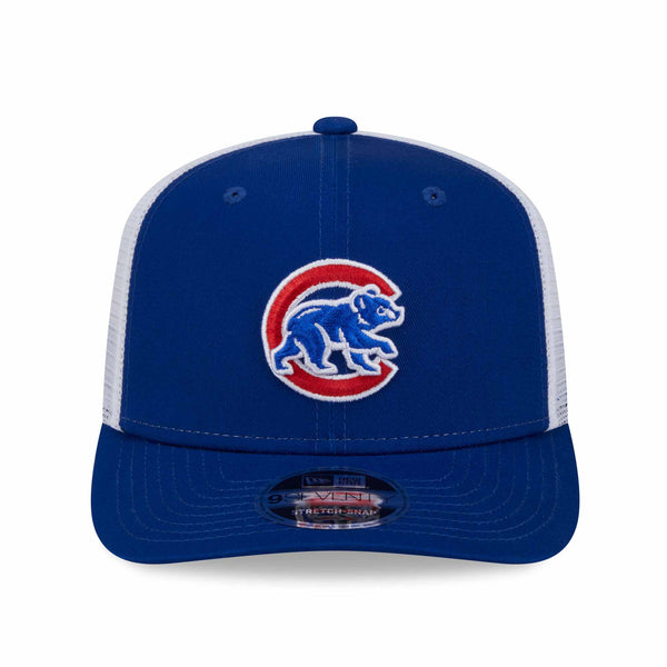 Chicago Cubs Walking Bear 9SEVENTY Stretch Snap Trucker Adjustable Cap