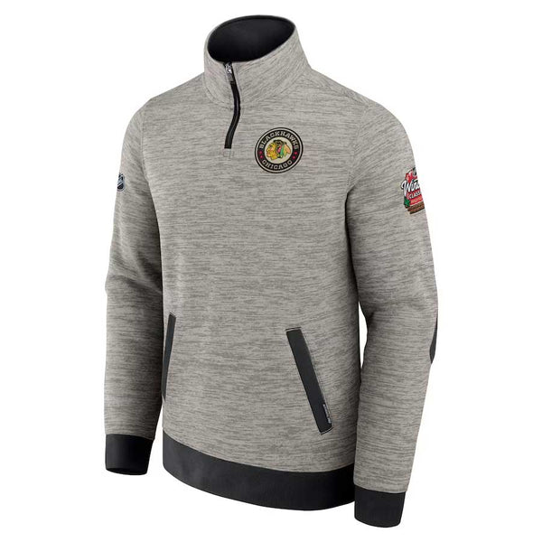 Chicago Blackhawks 2025 Winter Classic Authentic Pro Quarter Zip Sweatshirt