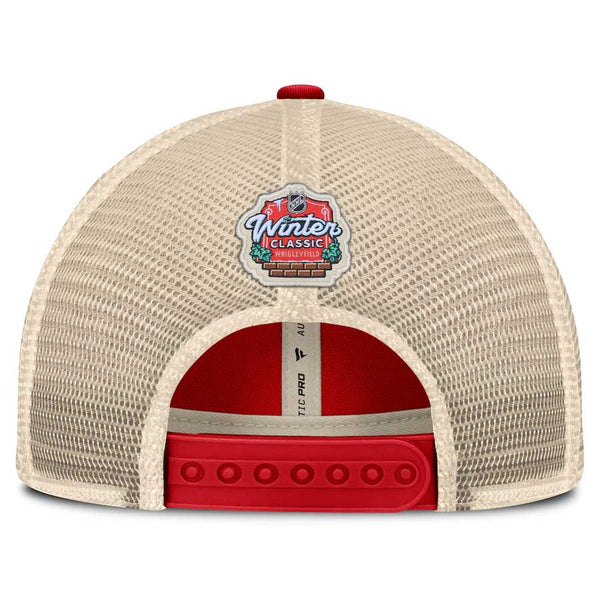 Chicago Blackhawks 2025 Winter Classic Unstructured Mesh Trucker Cap