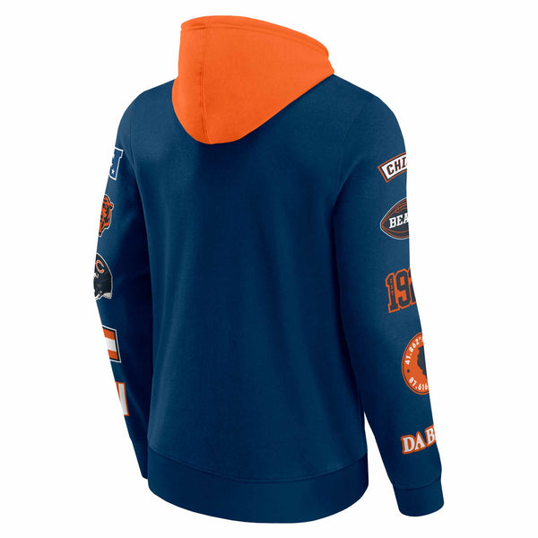 Chicago Bears Fanatics Patched Out Hooded Sweatshirt
