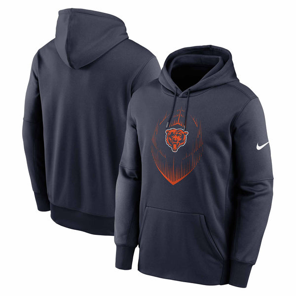 Chicago Bears Nike Navy Therma Hooded Sweatshirt