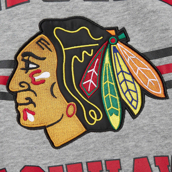 Chicago Blackhawks Mitchell & Ness All Over 4.0 Crewneck Sweatshirt