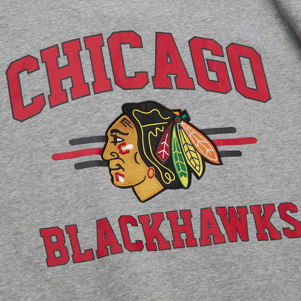 Chicago Blackhawks Mitchell & Ness All Over 4.0 Crewneck Sweatshirt