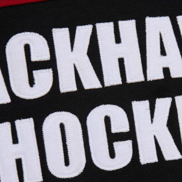 Chicago Blackhawks Mitchell & Ness Black Head Coach Hooded Sweatshirt