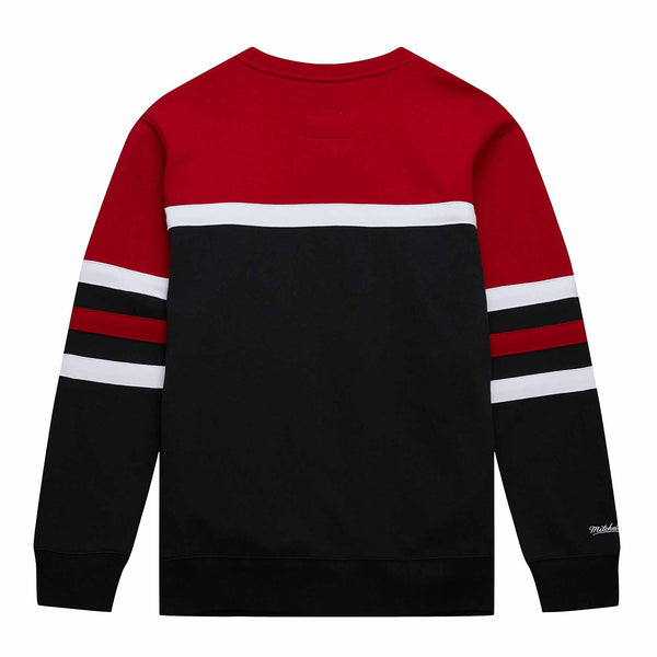 Chicago Bulls Mitchell & Ness Black Head Coach Crewneck Sweatshirt
