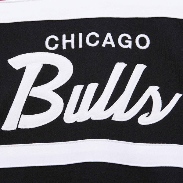 Chicago Bulls Mitchell & Ness Black Head Coach Crewneck Sweatshirt
