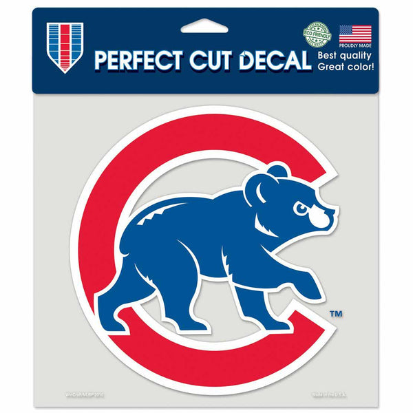 Chicago Cubs 8 x 8 Walking Bear Logo Die-Cut Decal