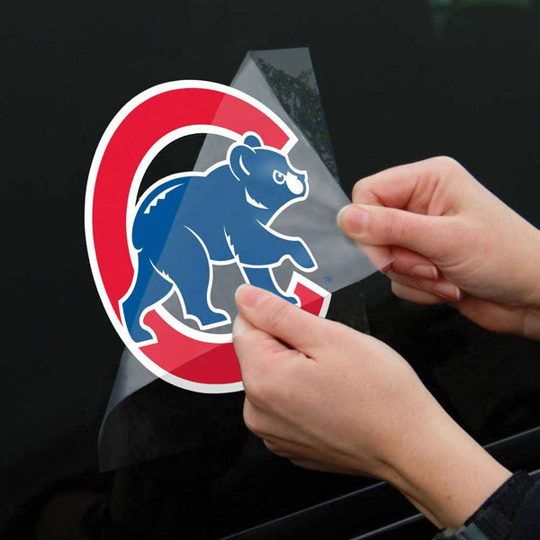 Chicago Cubs 8 x 8 Walking Bear Logo Die-Cut Decal