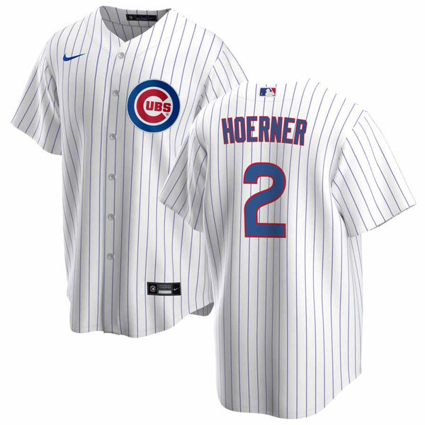 Chicago Cubs Nico Hoerner Nike Home Replica Jersey