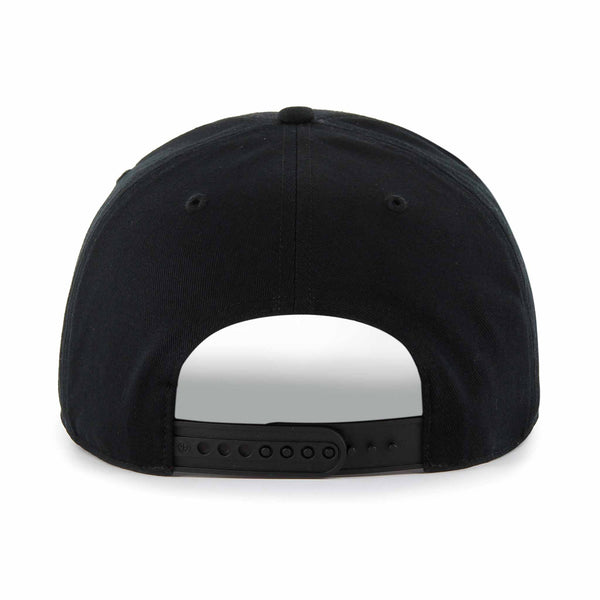 Chicago Blackhawks 47 Brand Black Crosstown Script Hitch Adjustable Cap