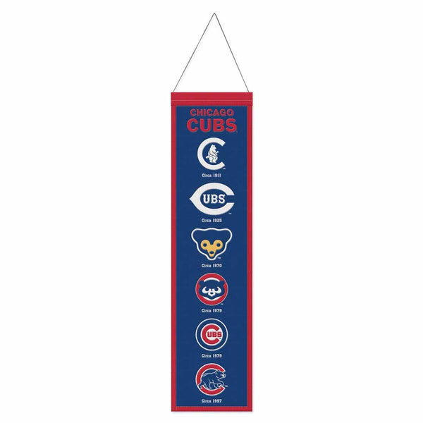 Chicago Cubs 8" x 32" Evolution Wool Banner