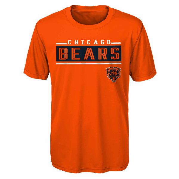 Chicago Bears Youth Orange Amped Up Dri-Tek T-Shirt