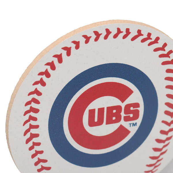 Chicago Cubs Wooden Baseball Magnet