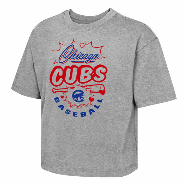 Chicago Cubs Youth Girls Game Day Short Sleeve T Shirt