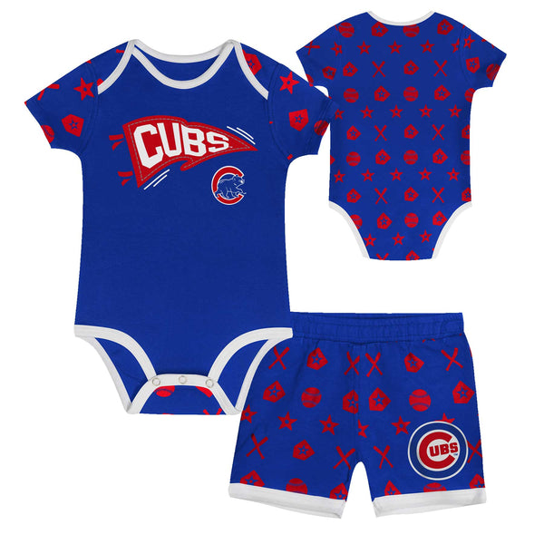 Chicago Cubs Newborn On Deck Short Set