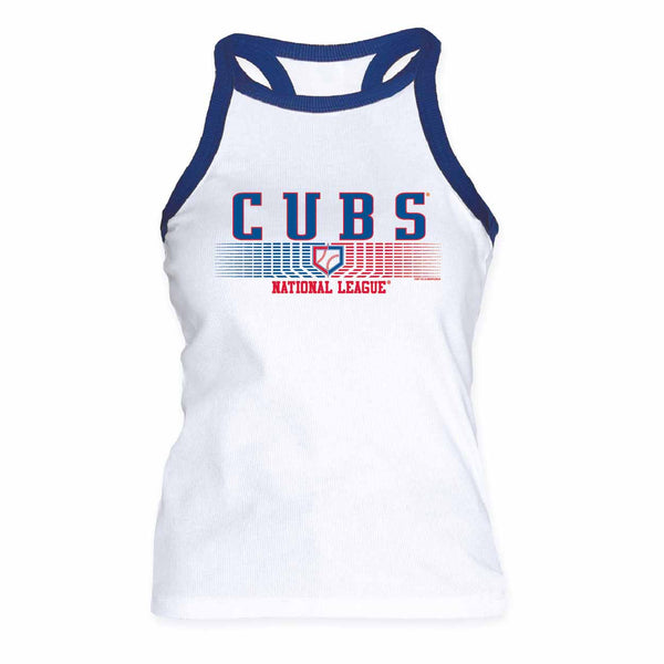 Chicago Cubs Women’s High Neck Ribbed Tank Top
