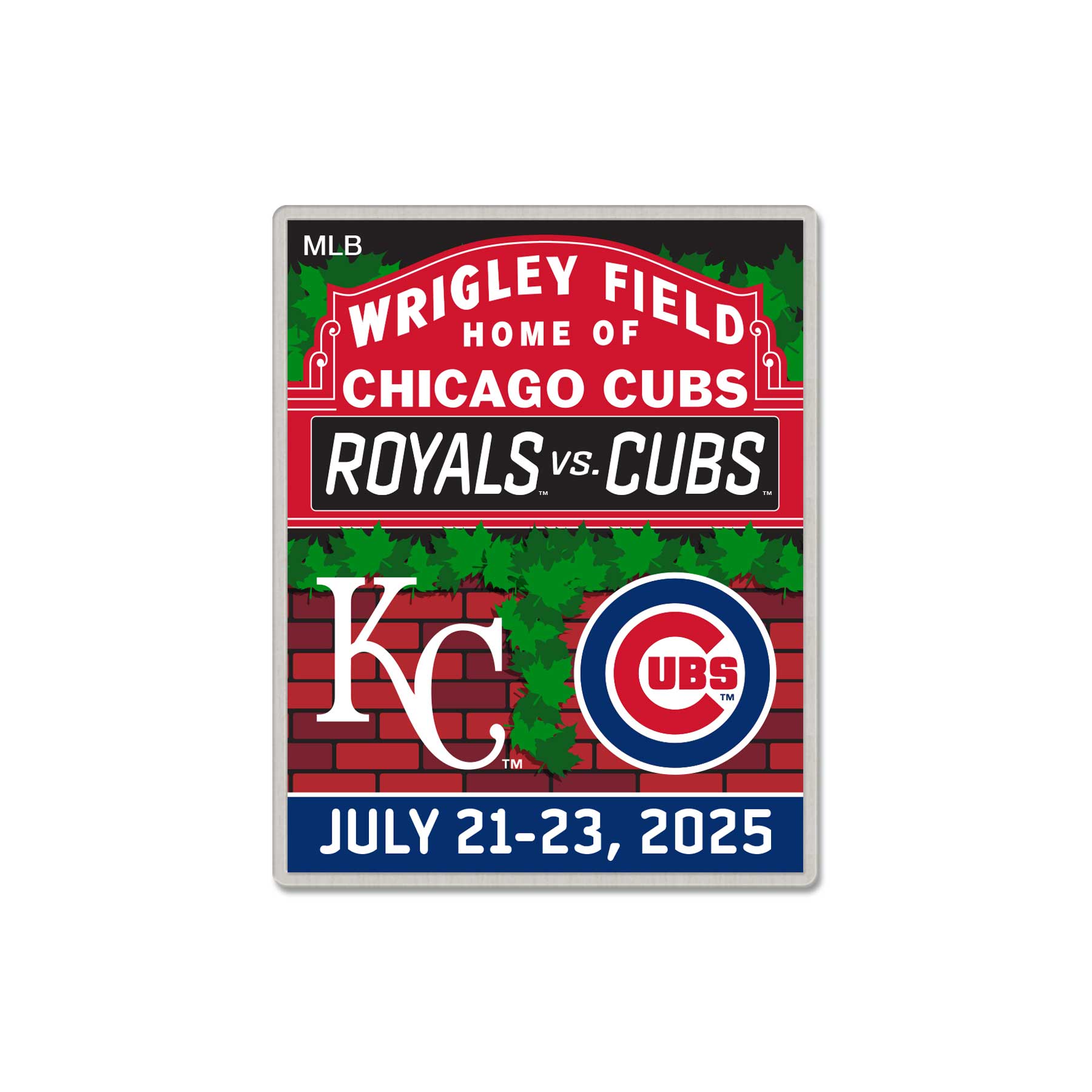Chicago Cubs vs. Kansas City Royals 2025 Series Pin – Wrigleyville