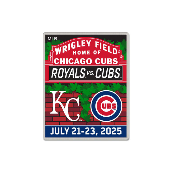 Chicago Cubs vs. Kansas City Royals 2025 Series Pin