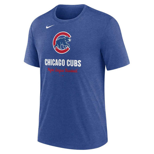 Chicago Cubs Nike Logo Triblend T Shirt