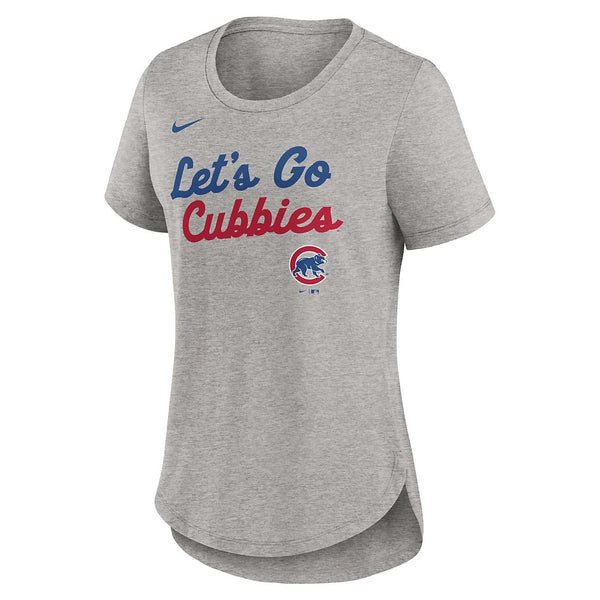 Chicago Cubs Nike Ladies Script Triblend T Shirt