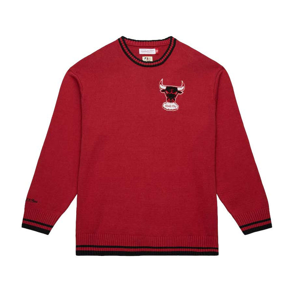Chicago Bulls Mitchell & Ness Throw It Back Vintage Sweater