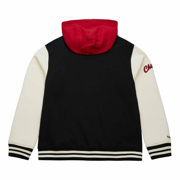 Chicago Bulls Mitchell & Ness Courtside Fleece Button Up Jacket