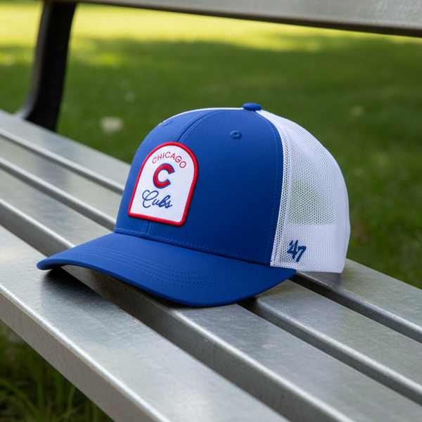 Chicago Cubs 47 Brand Royal Gimme More Trucker Adjustable Cap