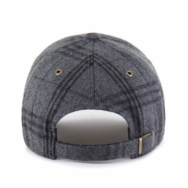 Chicago Bears 47 Brand Grey Windowpane Plaid Clean Up Adjustable Cap