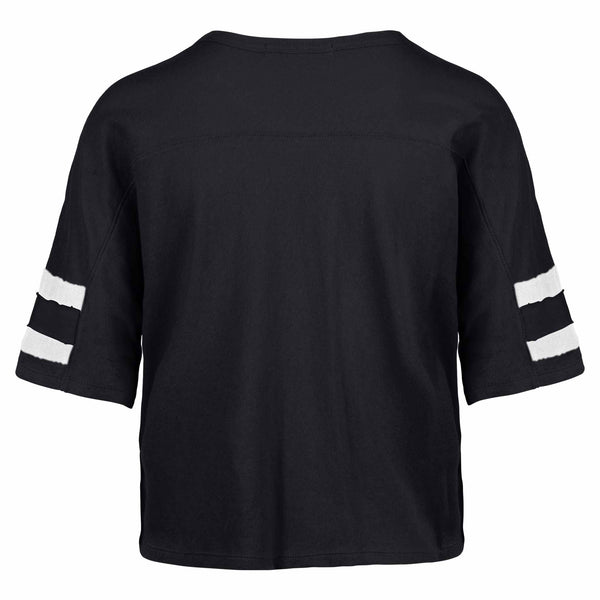 Chicago Bears 47 Brand Women's Atlas Blue Premier Scout Crop Short Sleeve T Shirt