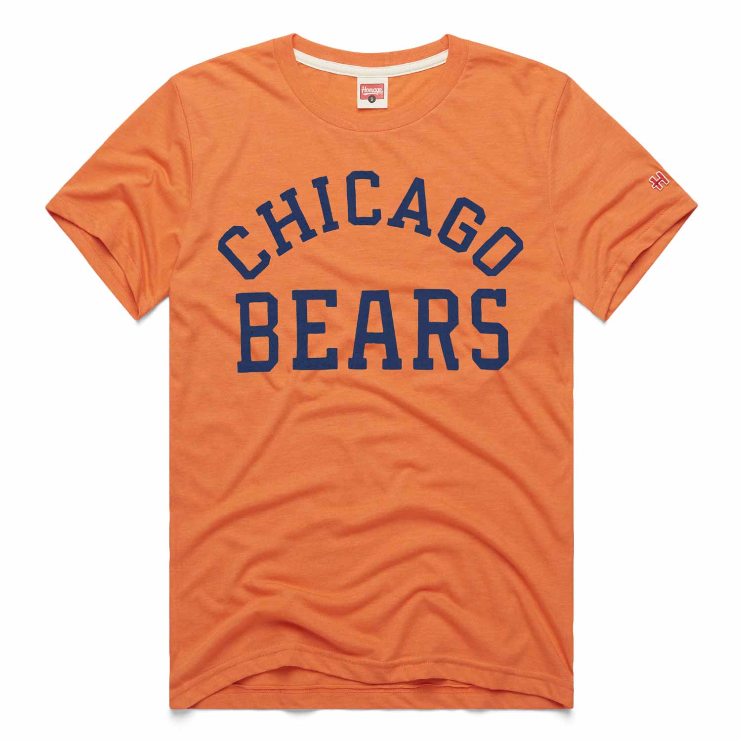 Chicago Bears Homage Orange Classic Short Sleeve T Shirt Wrigleyville
