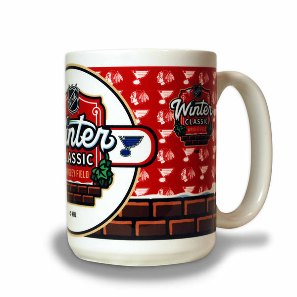 Winter Classic Chicago Blackhawks vs. St. Lous Blues 15 OZ Sublimated Coffee Mug