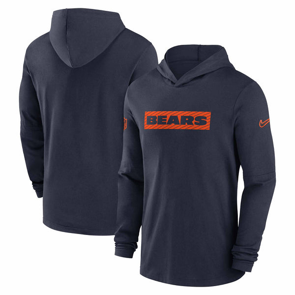 Chicago Bears Nike Dri-FIT Light Weight Long Sleeve Hooded T Shirt